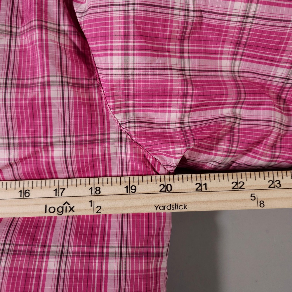 The North Face Puffer Jacket Girls XL Pink Plaid Brown Reversible 550 Down - Picture 4 of 8